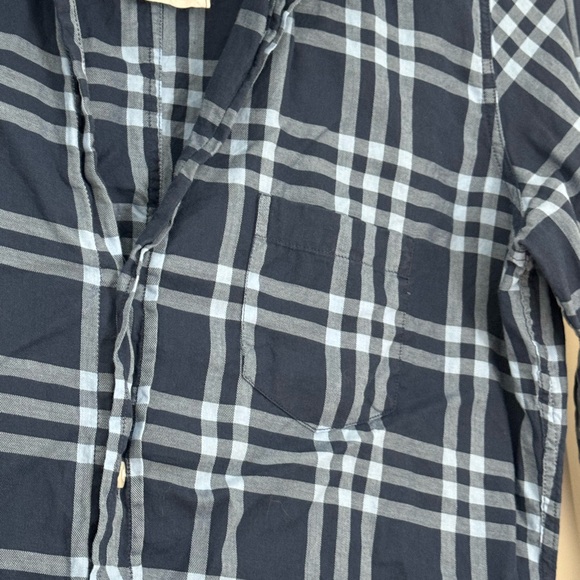 Frank & Eileen Button Down Shirt 100% Cotton Blue Plaid Soft Size S - Picture 5 of 12